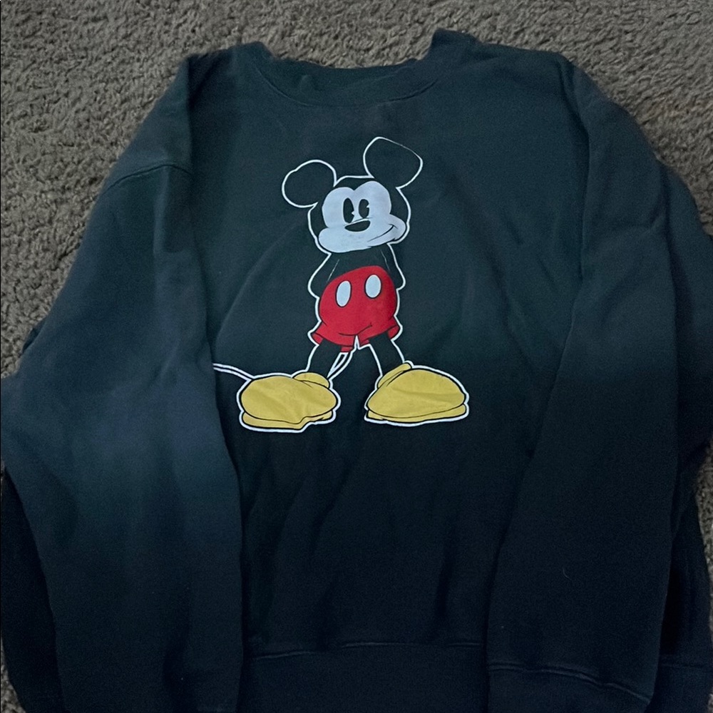 Disney Mickey Mouse Black Sweatshirt